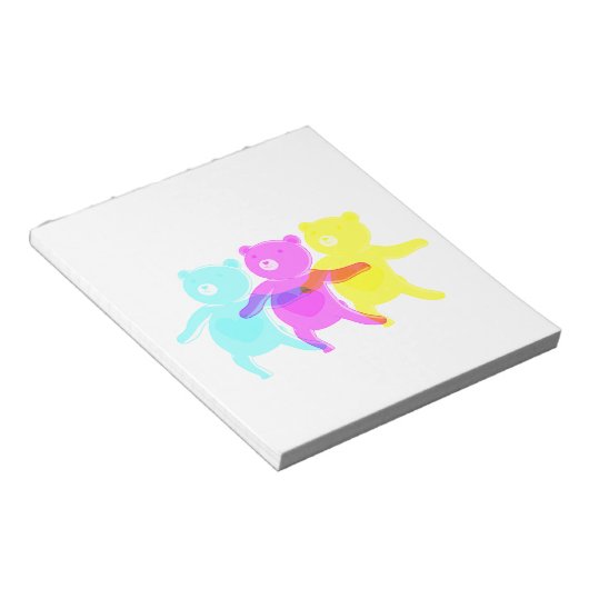 Beren dansen notitieblok (Schuin)