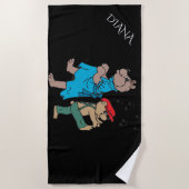 BEREN dansen strandhanddoek voor kinderen. Aangepa Strandlaken (Voorkant)