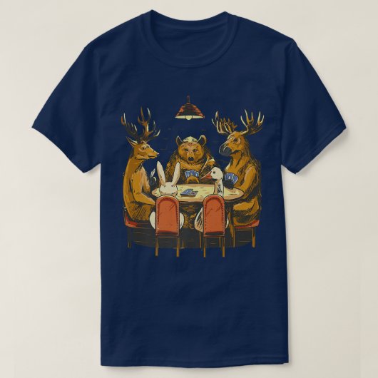 Beren Deer Dierenvriend Funny Mannen Vrouwen Vinta T-shirt (Design voorkant)