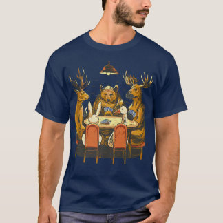Beren Deer Dierenvriend Funny Mannen Vrouwen Vinta T-shirt