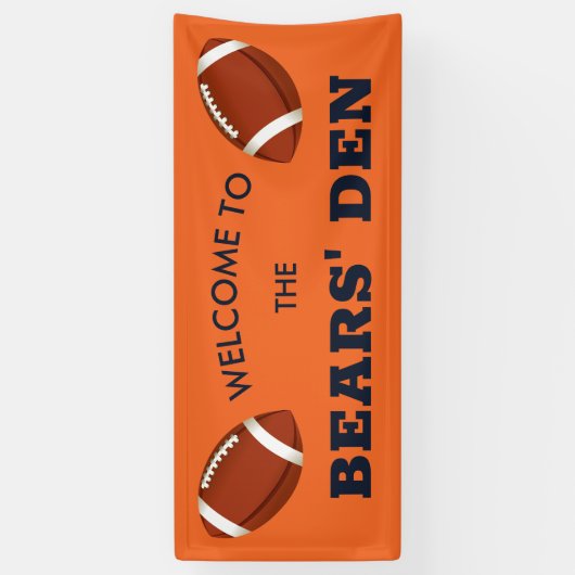 Beren Den Football Banner (Verticaal)