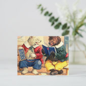 Beren die op school worden gehouden briefkaart (Staand voorkant)