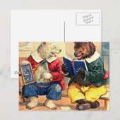 Beren die op school worden gehouden briefkaart (Voorkant / Achterkant)