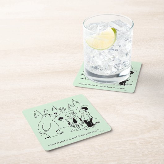 Beren diner kartonnen onderzetters (Insitu)