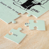 Beren diner legpuzzel (Zijkant)