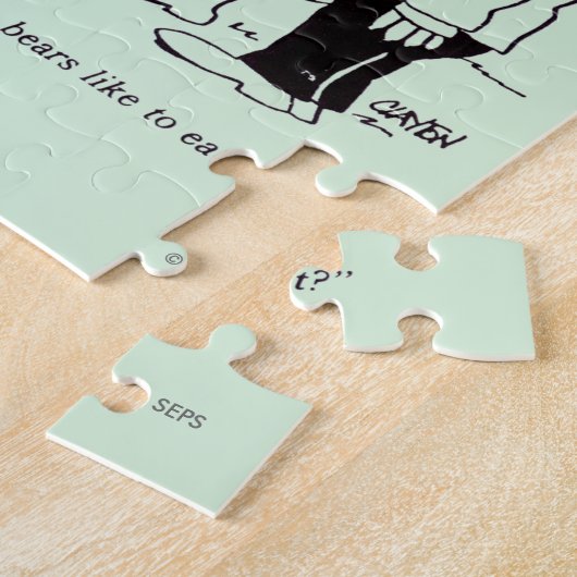 Beren diner legpuzzel (Zijkant)