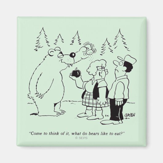 Beren diner magneet (Voorkant)