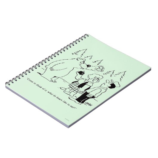 Beren diner notitieboek (Linkerzijde)