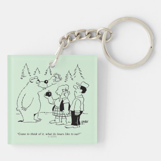 Beren diner sleutelhanger (Achterkant)