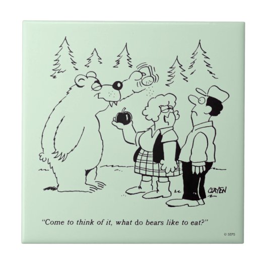 Beren diner tegeltje (Voorkant)
