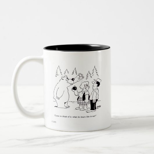 Beren diner tweekleurige koffiemok (Links)