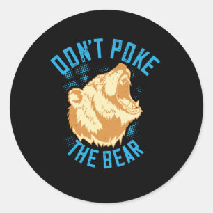 Beren - Doe het Beer niet op Ronde Sticker