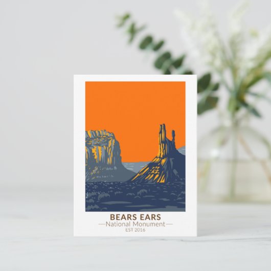 Beren Ears National Monument Utah  Briefkaart (Staand voorkant)
