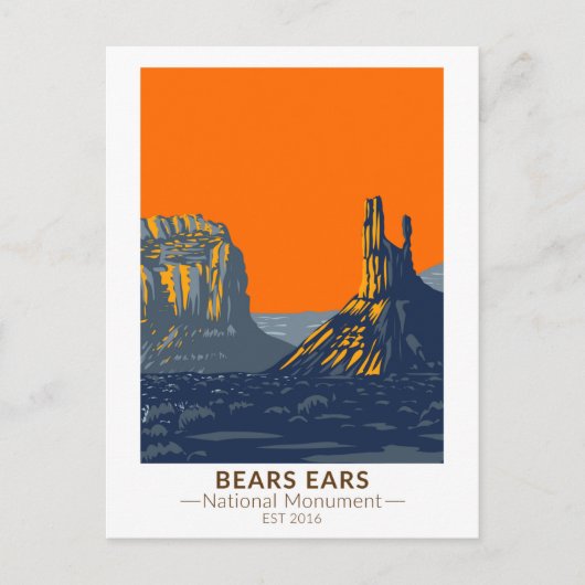 Beren Ears National Monument Utah  Briefkaart (Voorkant)
