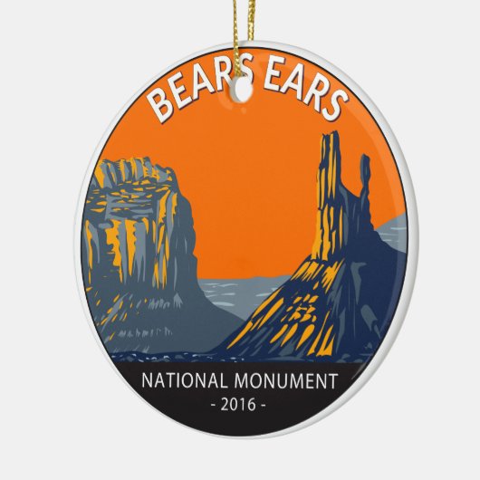Beren Ears National Monument Utah  Keramisch Ornament (Links)