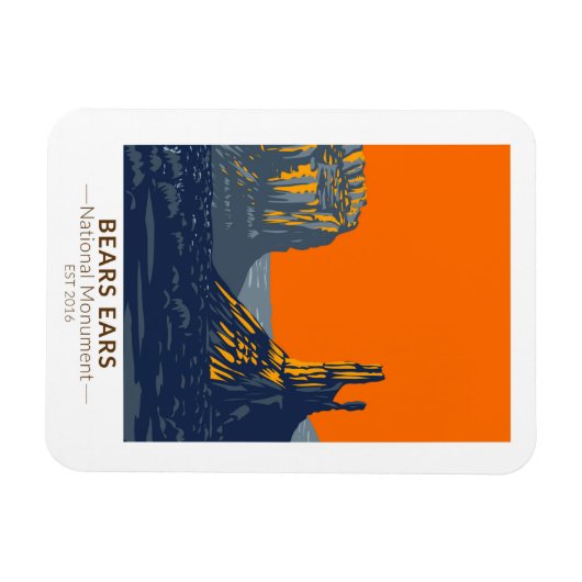 Beren Ears National Monument Utah  Magneet (Horizontaal)