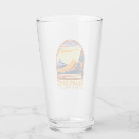 Beren Ears National Monument Utah Retro Glas (Achterkant)