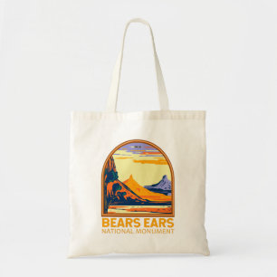 Beren Ears National Monument Utah Retro Tote Bag