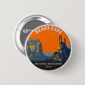 Beren Ears National Monument Utah  Ronde Button 5,7 Cm (Voorkant /achterkant)