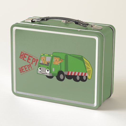 Beren Een vuilniswagen rijden (Achterkant)