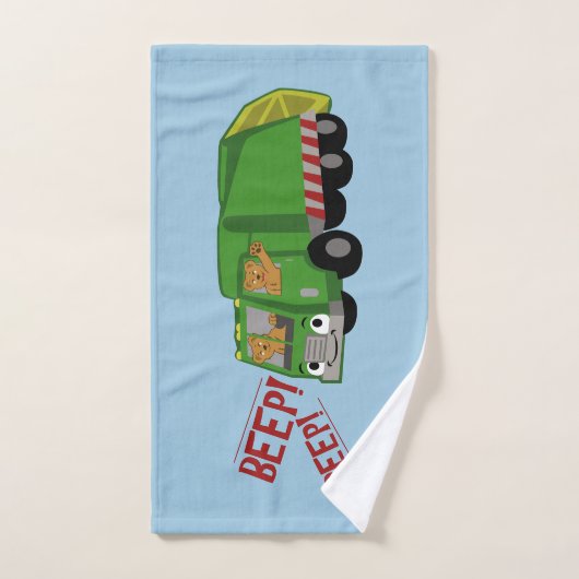 Beren Een vuilniswagen rijden Bad Handdoek (Handdoek)