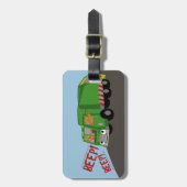 Beren Een vuilniswagen rijden Bagagelabel (Voorkant verticaal)