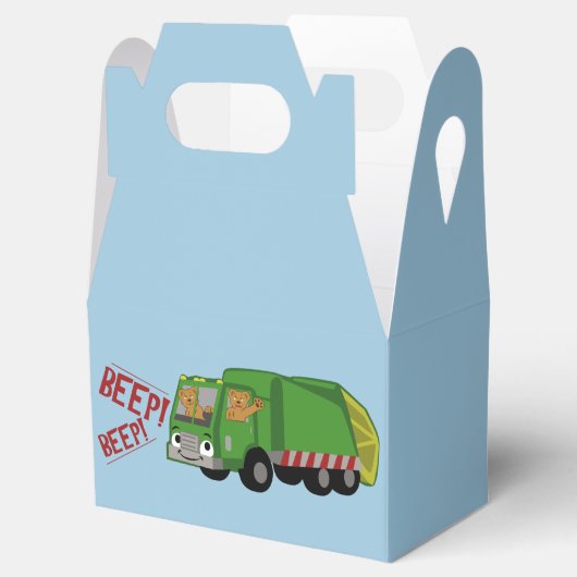 Beren Een vuilniswagen rijden Bedankdoosjes (Geopend)