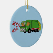 Beren Een vuilniswagen rijden Keramisch Ornament (Rechts)