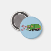 Beren Een vuilniswagen rijden Magneet (Voorkant / Achterkant)