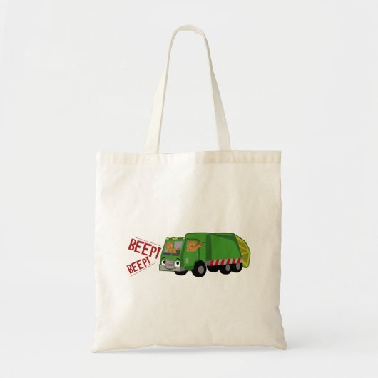Beren Een vuilniswagen rijden Tote Bag (Voorkant)