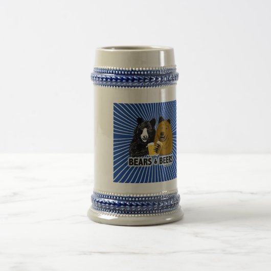 Beren en biertjes beer Stein! Bierpul (Center)