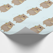 Beren en bijen cadeaupapier (Hoek)