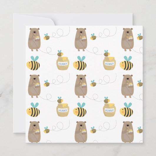 Beren en bijen kaart (Achterkant)