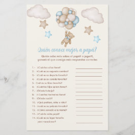 Beren en blauwe ballonnen spel dat papa ontmoet