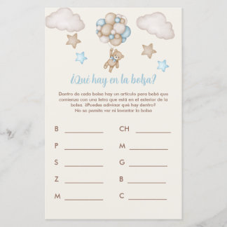 Beren en Blue Balloons Game Wat zit er in de tas?