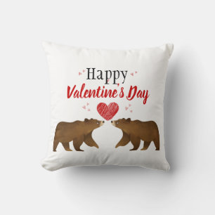 Beren en hart Valentijnsdag Pillow Kussen