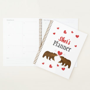 Beren en hartenplanner planner