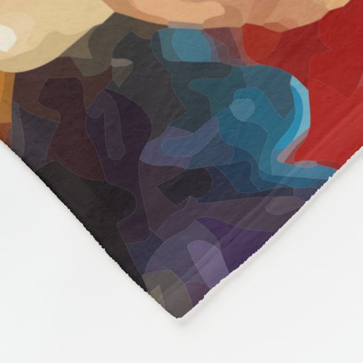 beren fleece deken (Hoek)