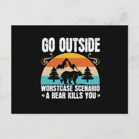 Beren - Ga naar buiten Worst Hoesje Scenario Briefkaart (Voorkant)