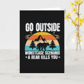 Beren - Ga naar buiten Worst Hoesje Scenario Kaart (Gele Bloem)