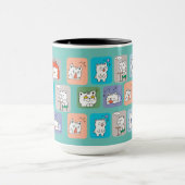 beren-gezichtspatroon mok (Midden)