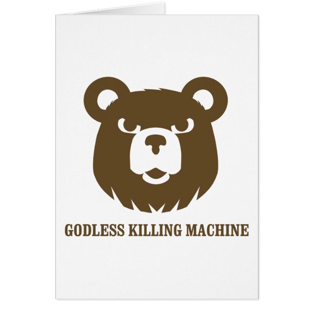 beren goddeloze moordmachines humor grappig shirt (Voorkant)