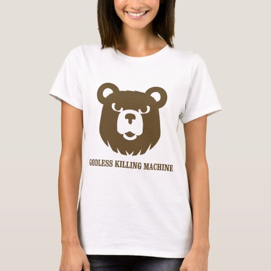 beren goddeloze moordmachines humor grappig shirt (Voorkant)