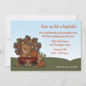Beren Hayride Invitation Kaart (Voorkant)