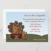 Beren Hayride Invitation Kaart (Voorkant / Achterkant)