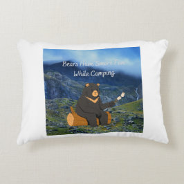 Beren hebben meer plezier tijdens het kamperen accent kussen