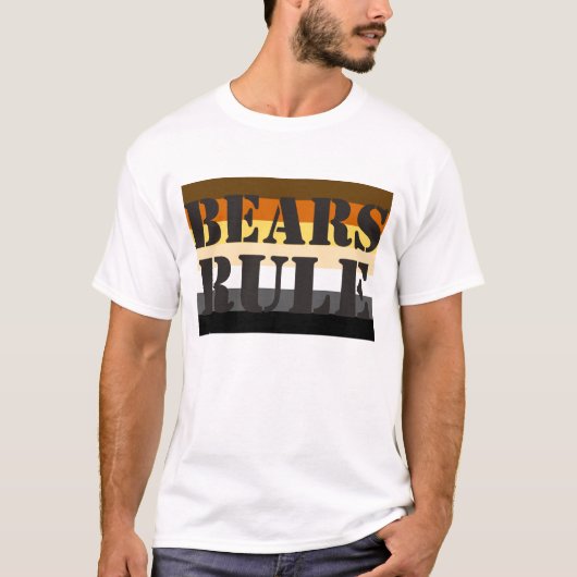 Beren Heersen Beren Trots Vlag T-shirt (Voorkant)