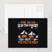 Beren - het Beer ligt in het bos Briefkaart (Voorkant / Achterkant)