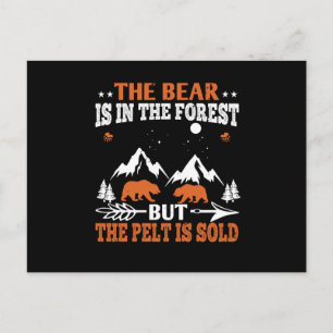 Beren - het Beer ligt in het bos Briefkaart