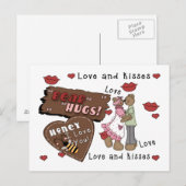 Beren Hugs Briefkaart (Voorkant / Achterkant)